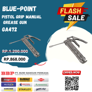 Grease Gun Blue-Point, Pistol Grip manual GA472